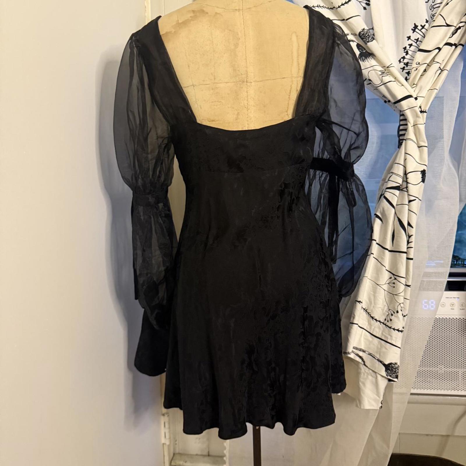 For Love & Lemons Gabrielle Puff Sleeve Mini Dress