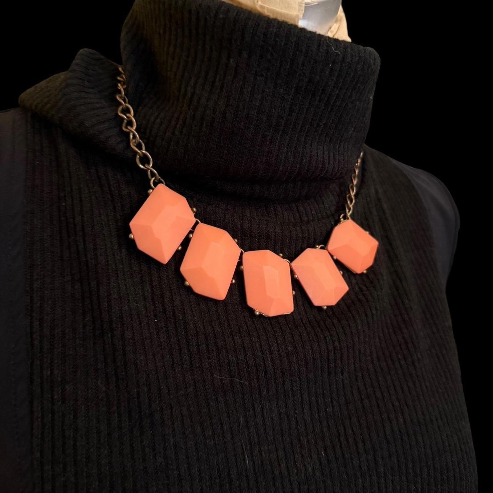 Orange Statement Necklace