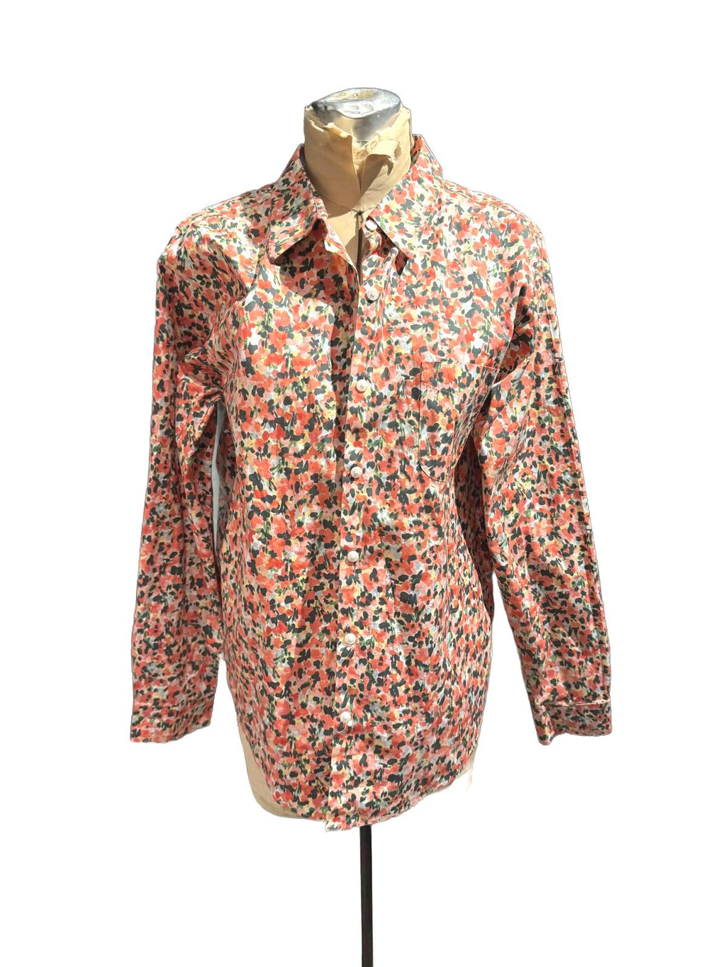 L.L. Bean Long Sleeve Floral Print Button-Up Shirt