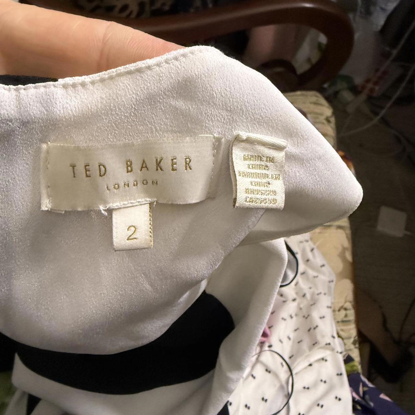 Ted Baker White and Black Maxi Dress