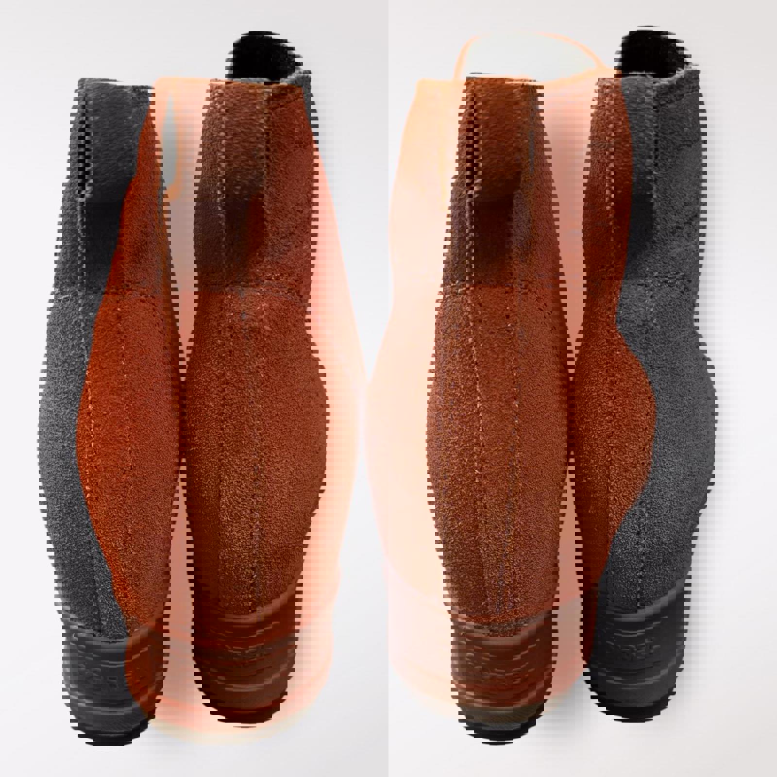 Sorel Women's Suede Ankle Boots in Rust Orange