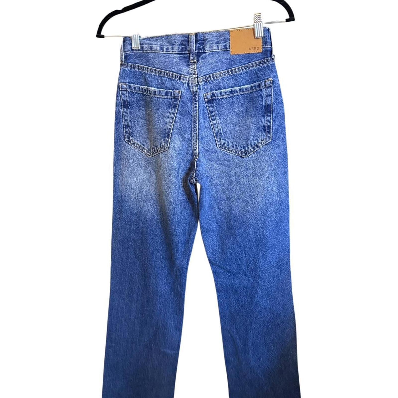 Aeropostale 90's Baggy Blue Ripped Jeans