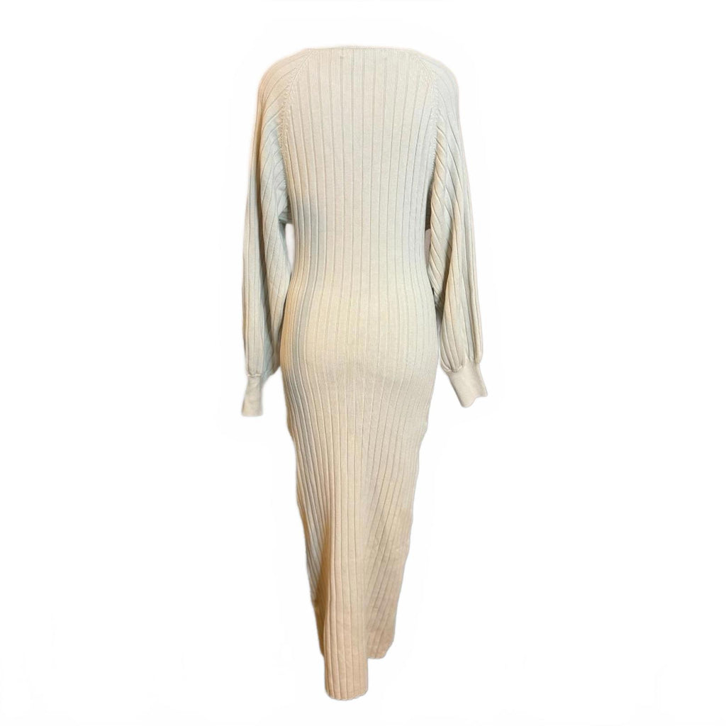 Free People FP Beach Cream Bodycon Midi Dress Size S
