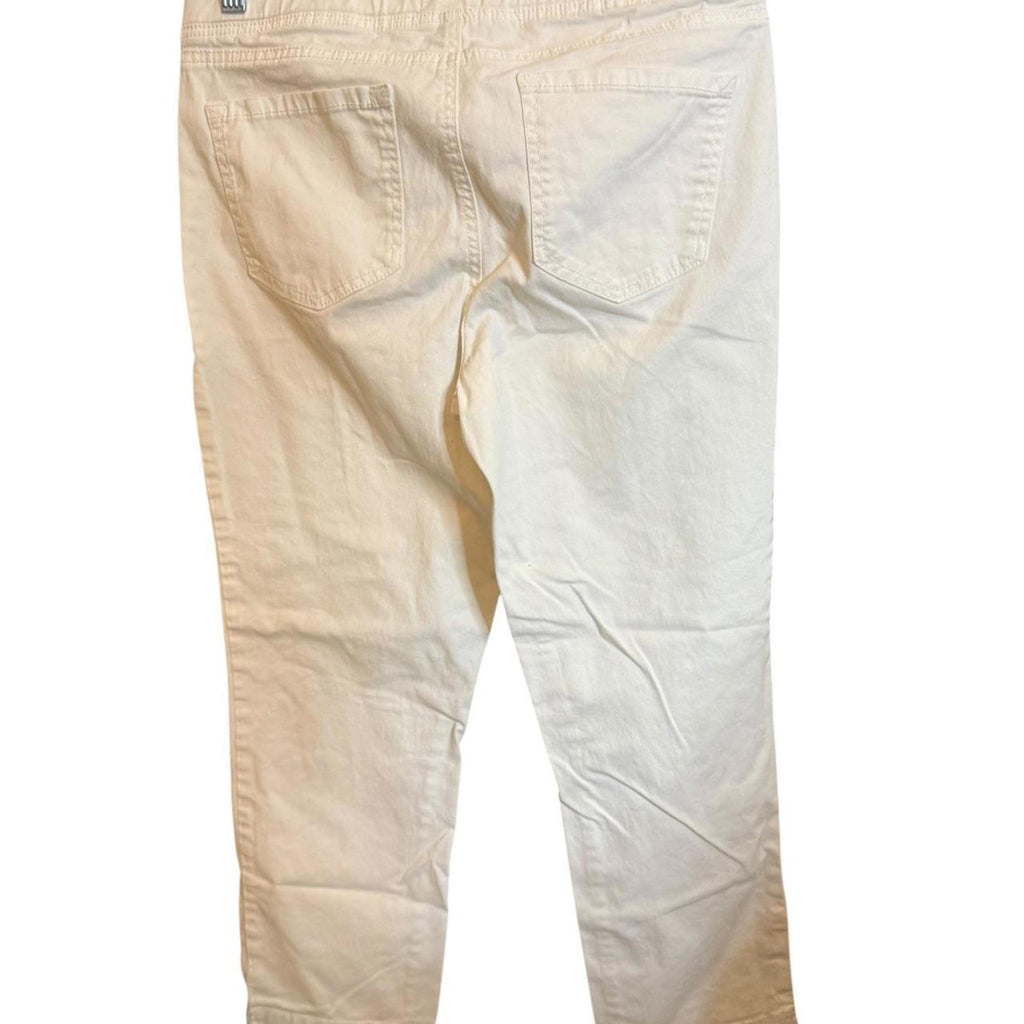 L.e.i. Women's White and Cream Trousers Size XL