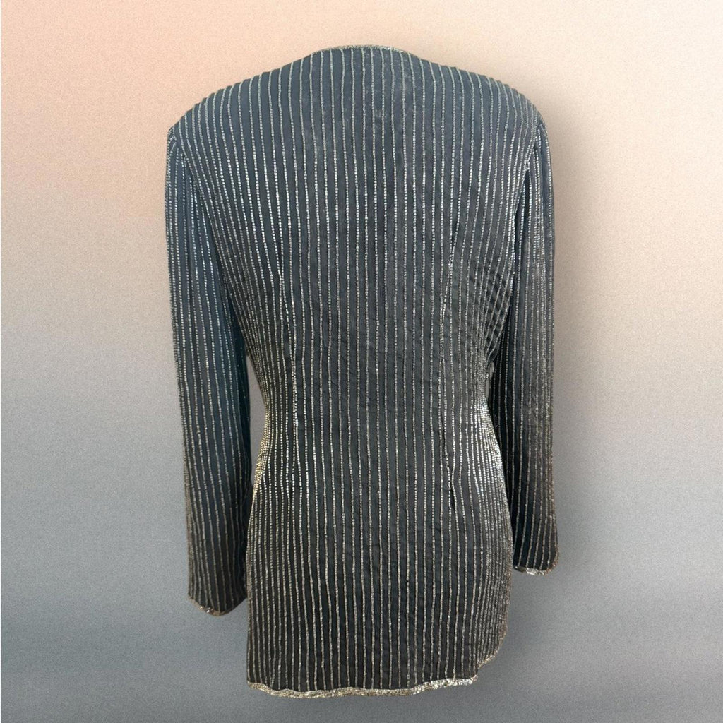 Adrianna Papell Beaded Wrap Top