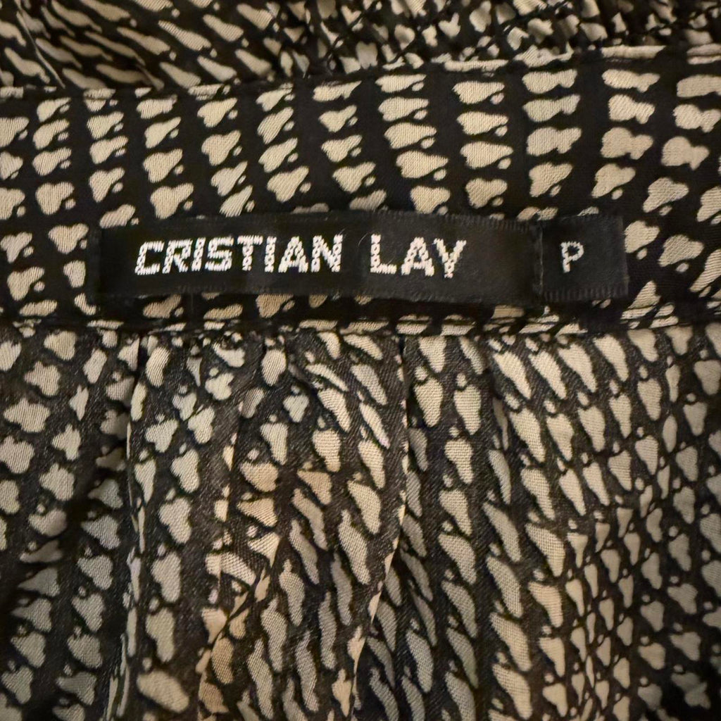 Christian Lay Black and White Blouse