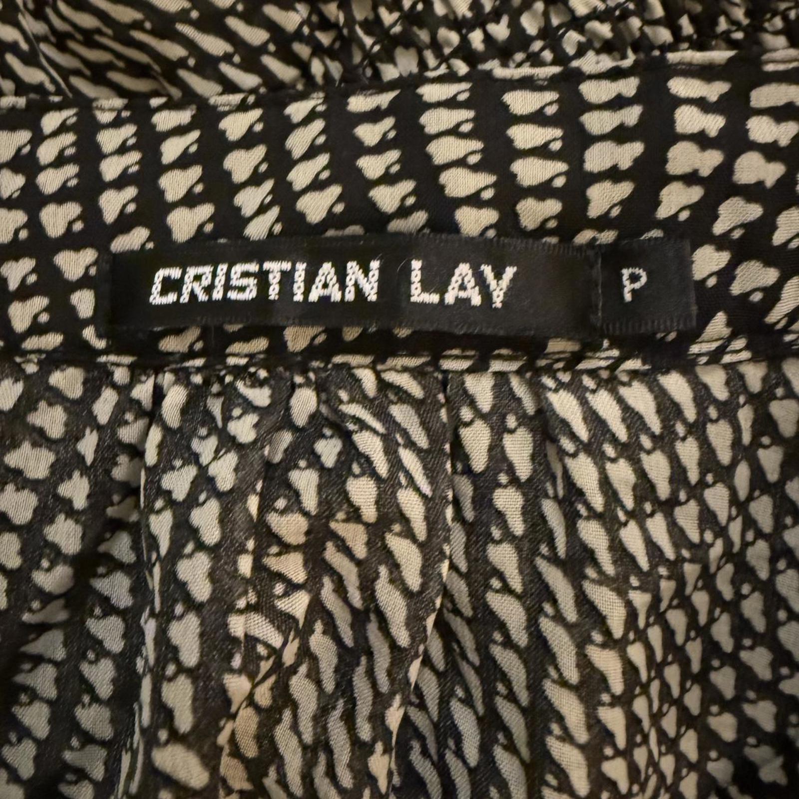 Christian Lay Black and White Blouse