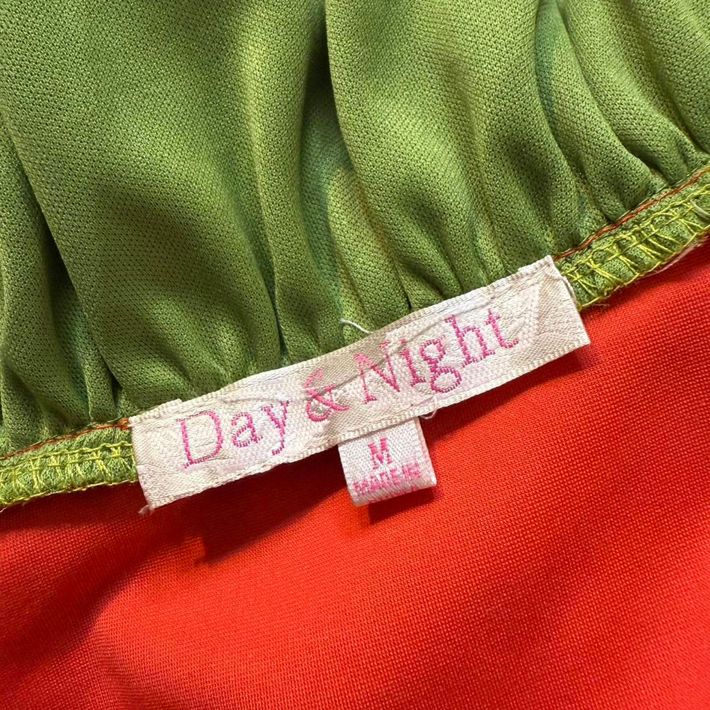 Day & Night Orange and Green Dress