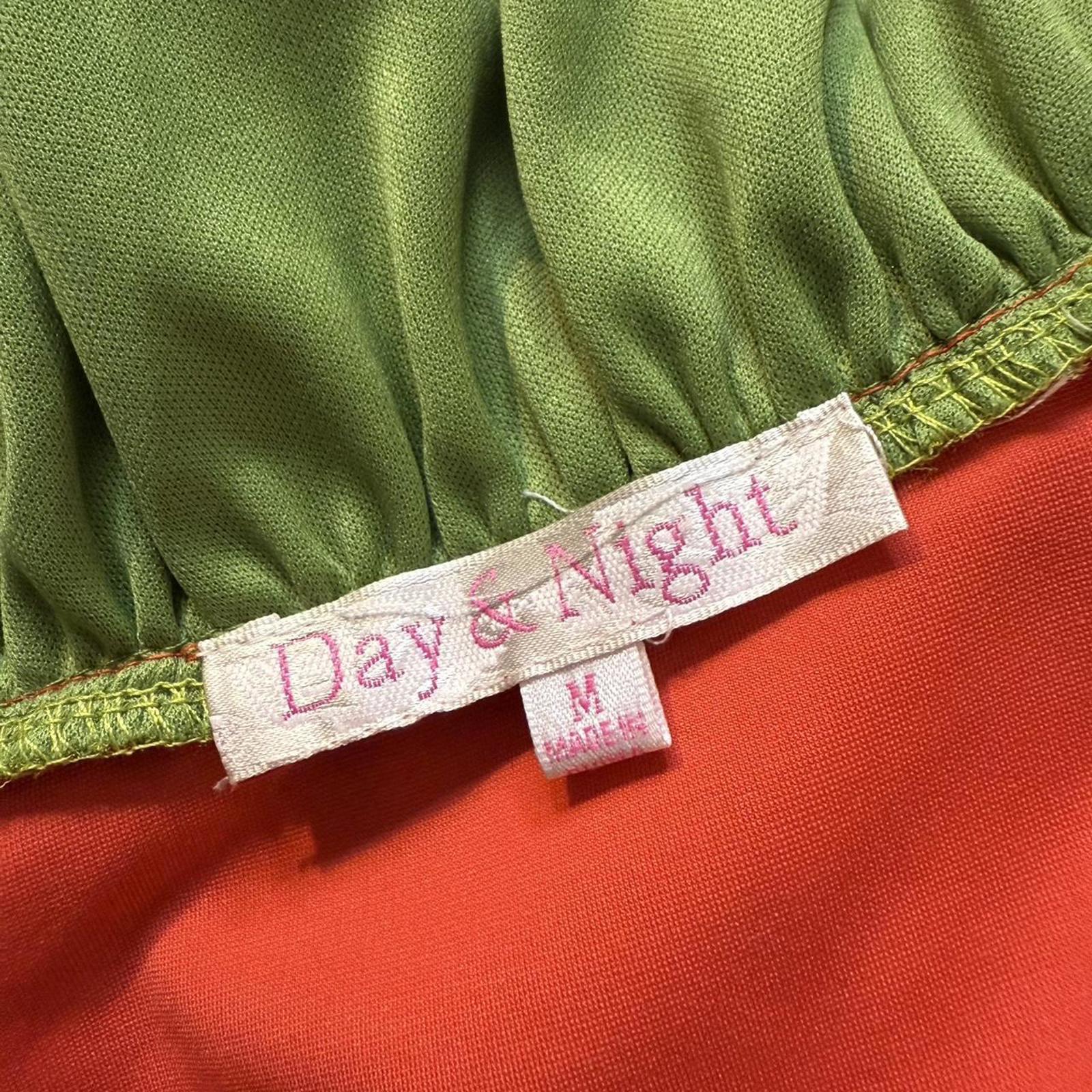 Day & Night Orange and Green Dress