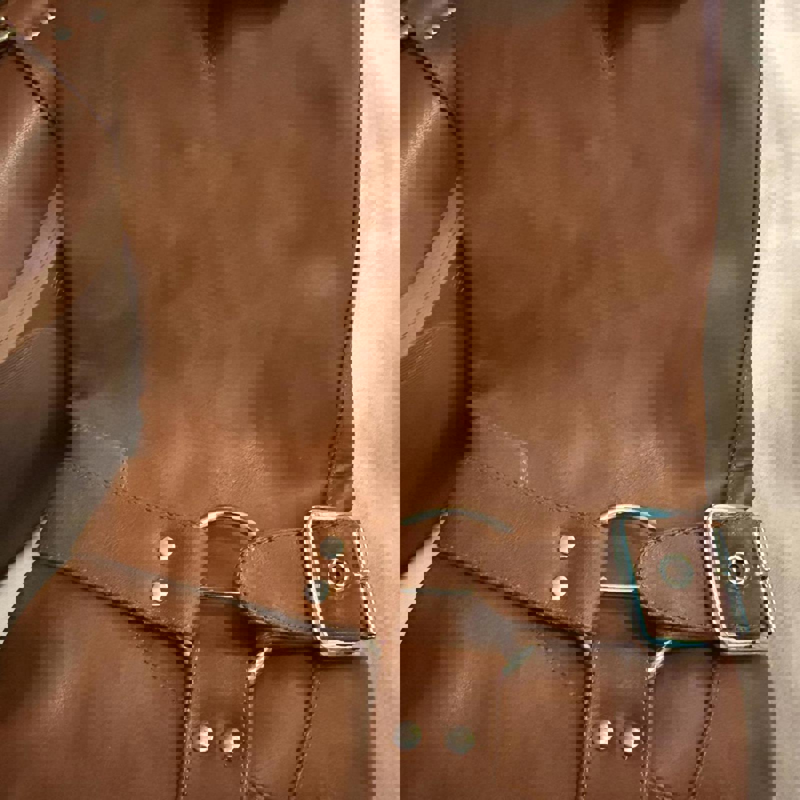 Brown Mid-Calf Harness Boots