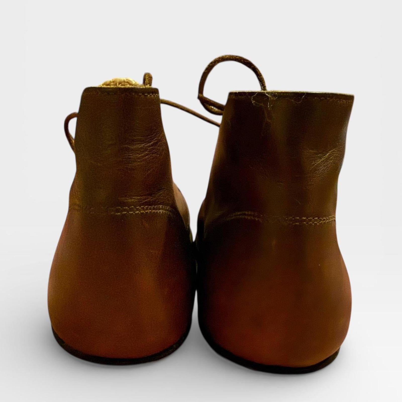 Women's Custom Made Brown Ankle Boots