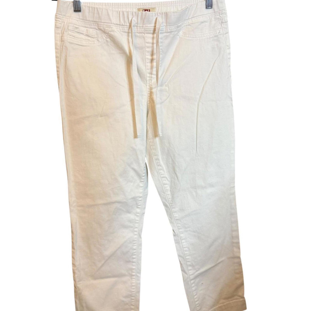L.e.i. Women's White and Cream Trousers Size XL