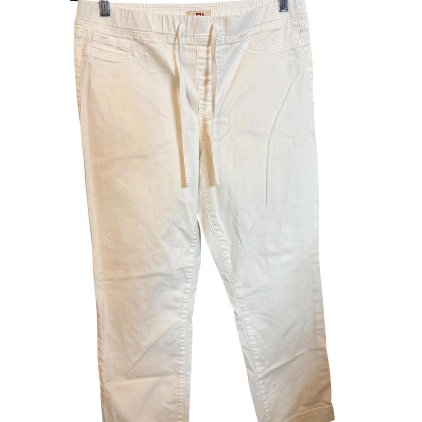 L.e.i. Women's White and Cream Trousers Size XL