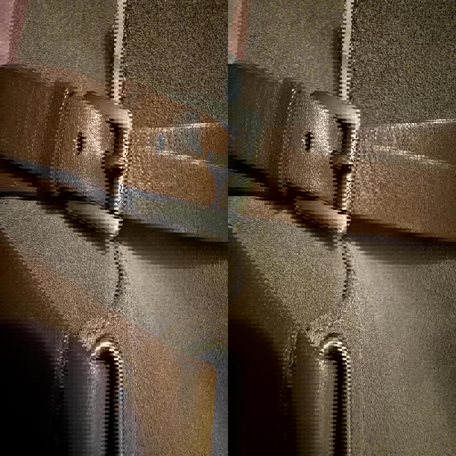 Michael Kors Beige Suede Ankle Boots with Brown Straps