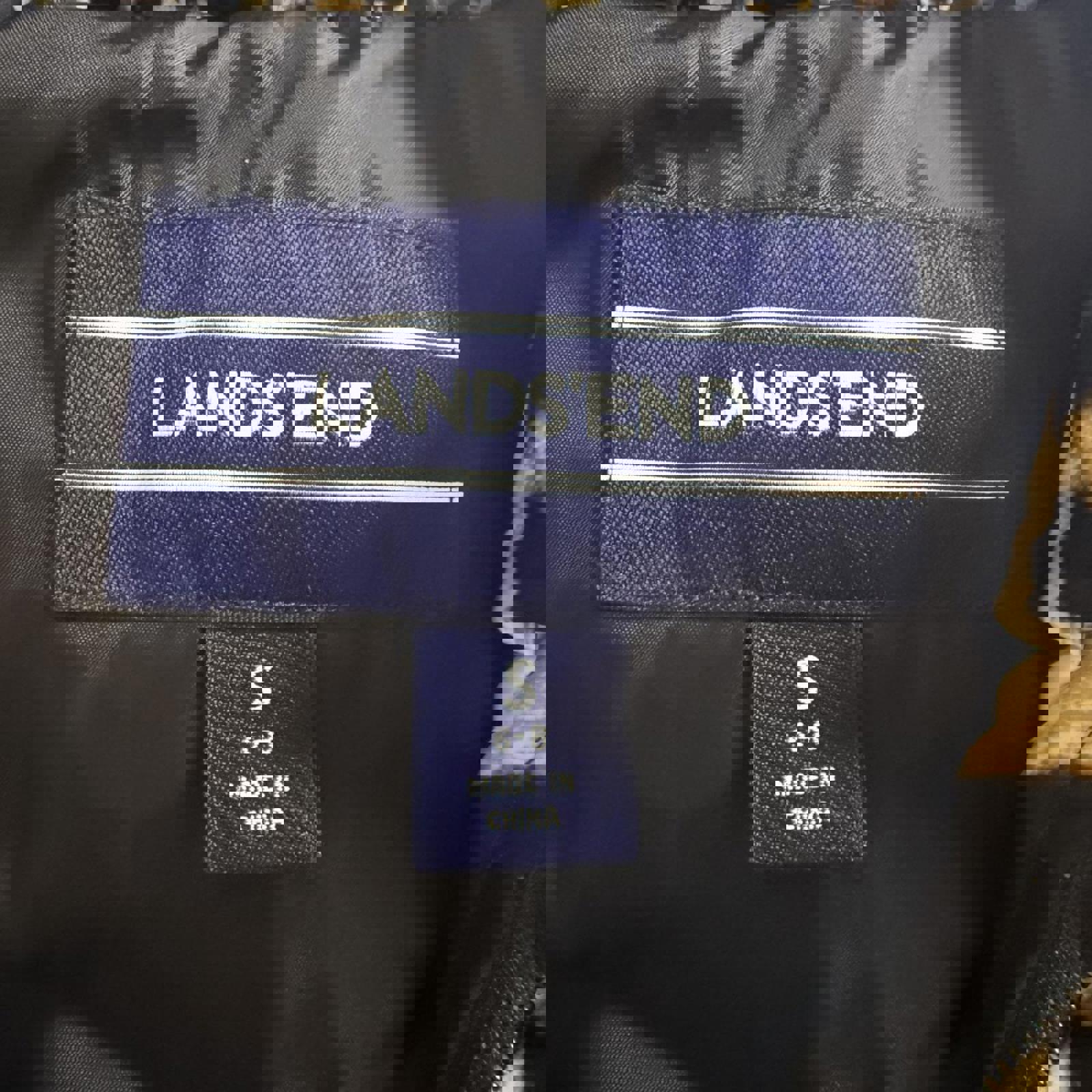 Lands' End Women's Leopard Print Puffer Vest