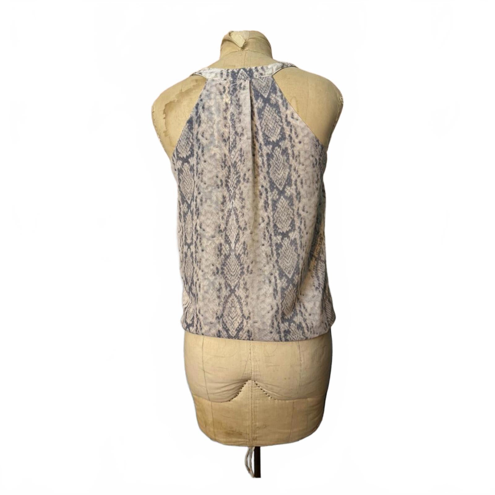 Japna Snakeskin Print Wrap Top Size S
