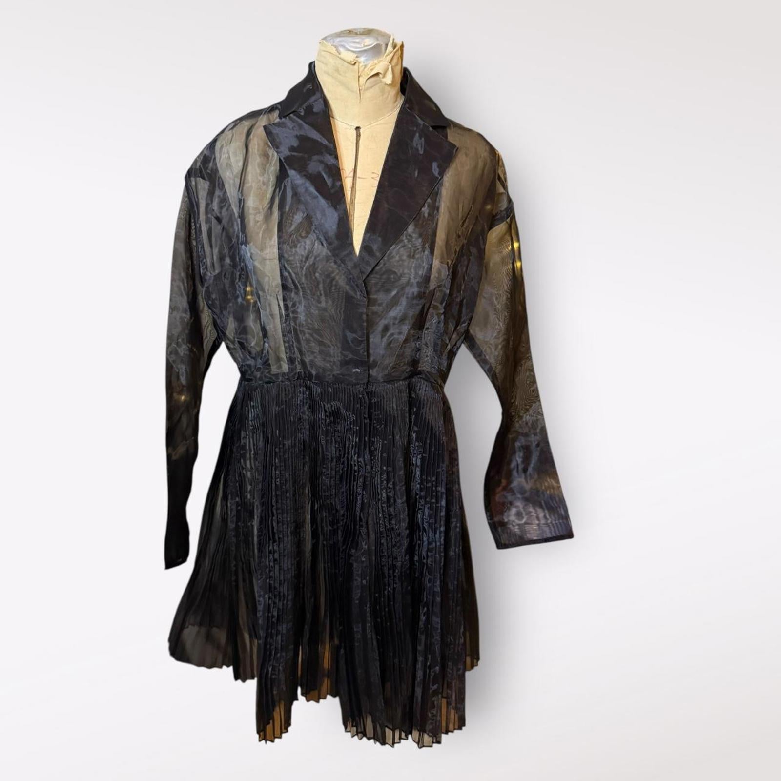 Akira Sheer Black Jacket Dress