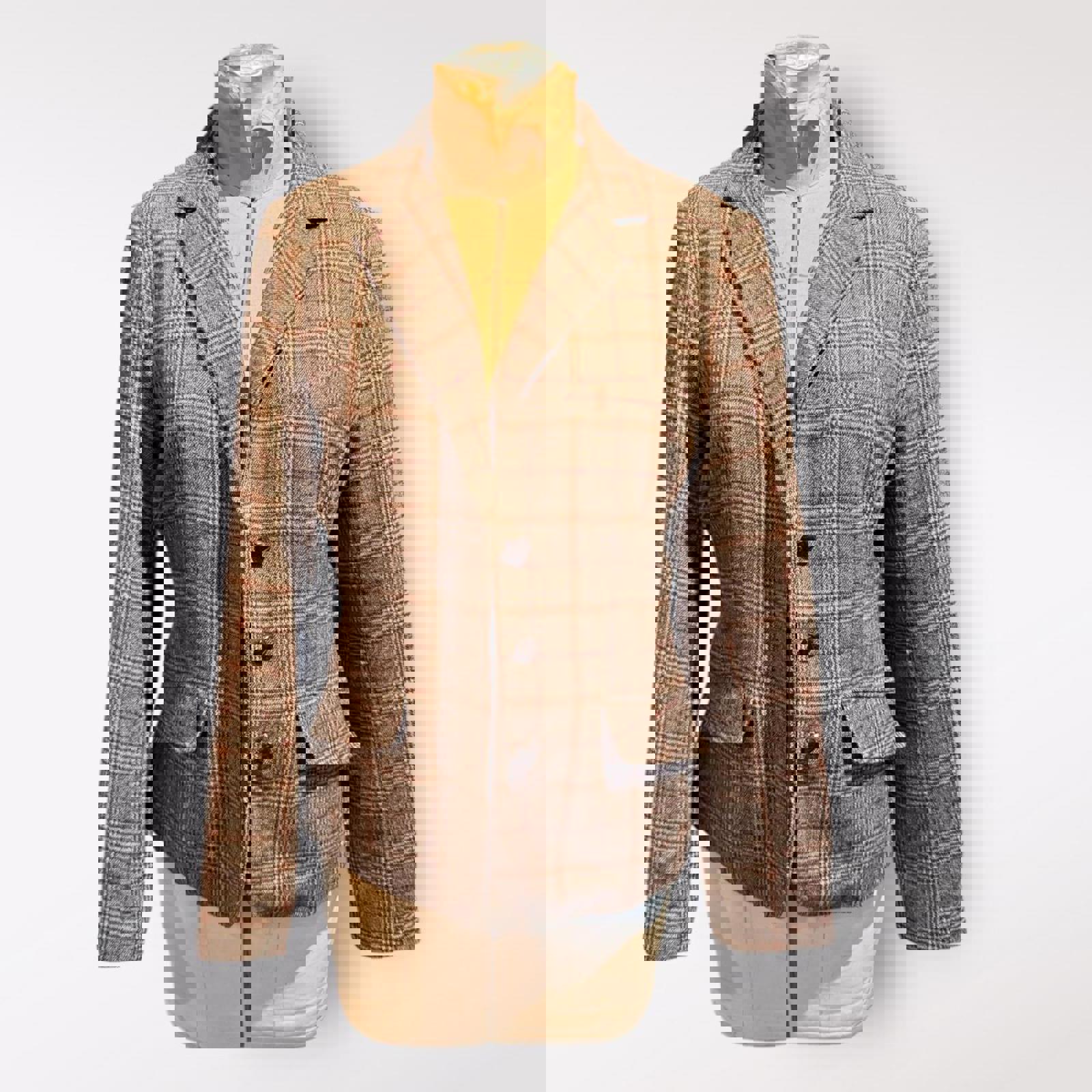 H&M L.O.G.G. Women's Plaid Blazer Jacket