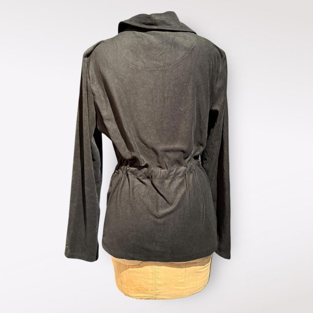 Ralph Lauren Black Velvet Belted Jacket