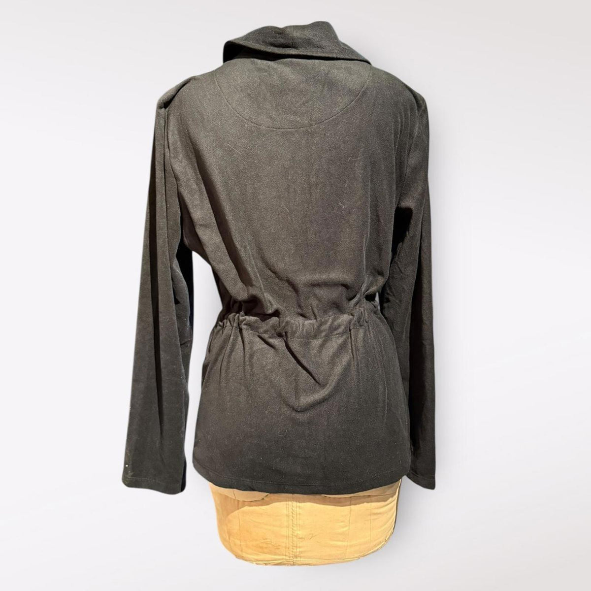 Ralph Lauren Black Velvet Belted Jacket