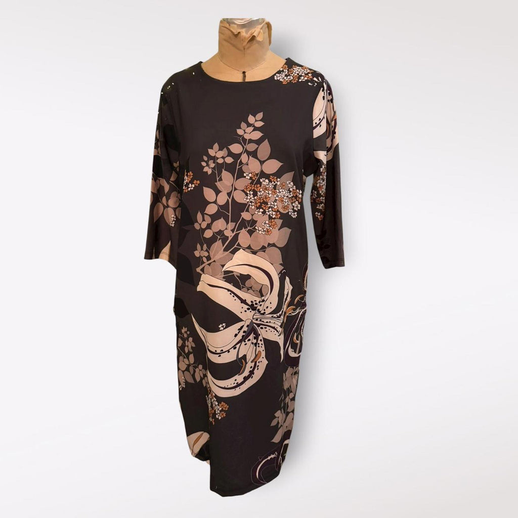 Olga Damiani Floral Midi Dress