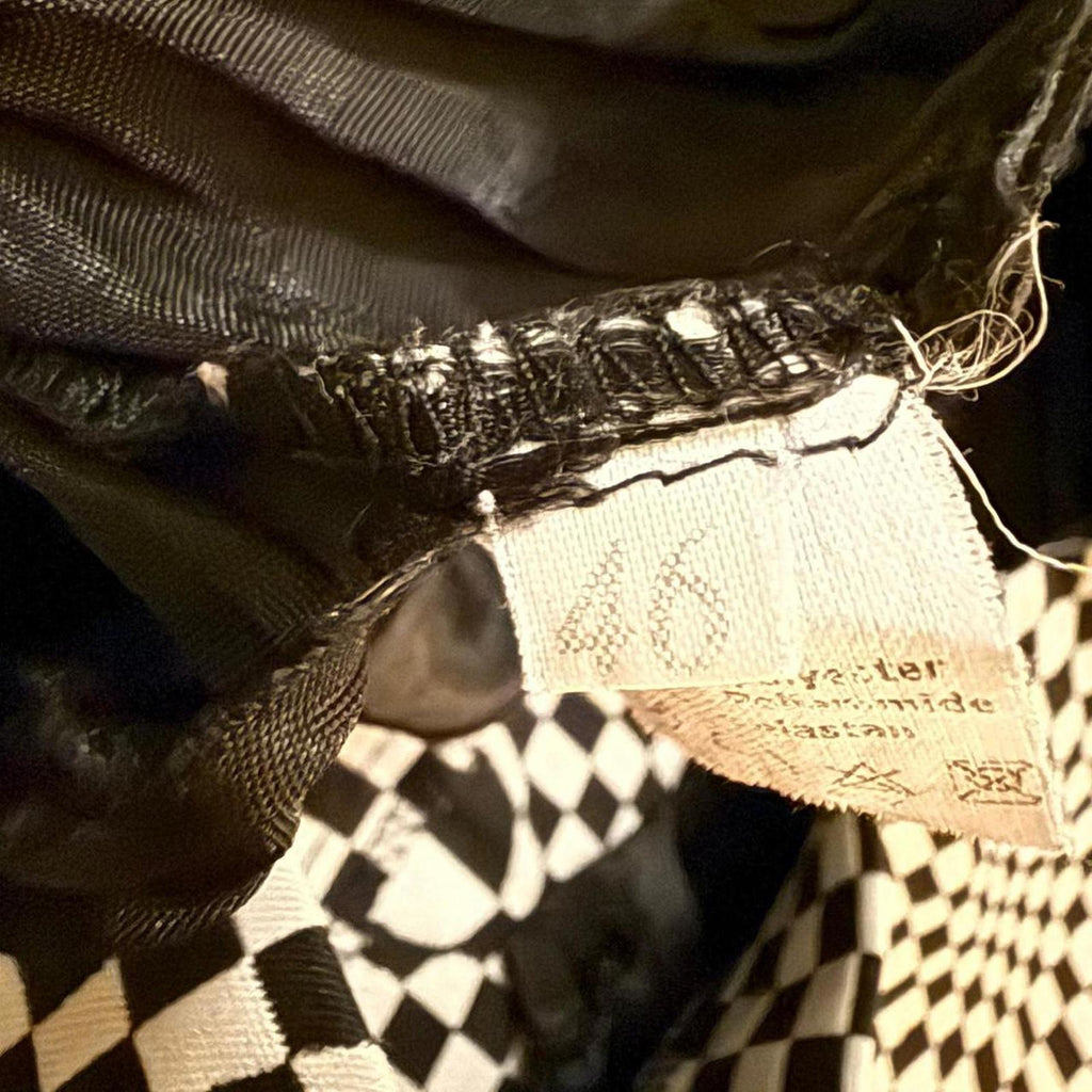 Misaky Black and White Op Art Mini Dress