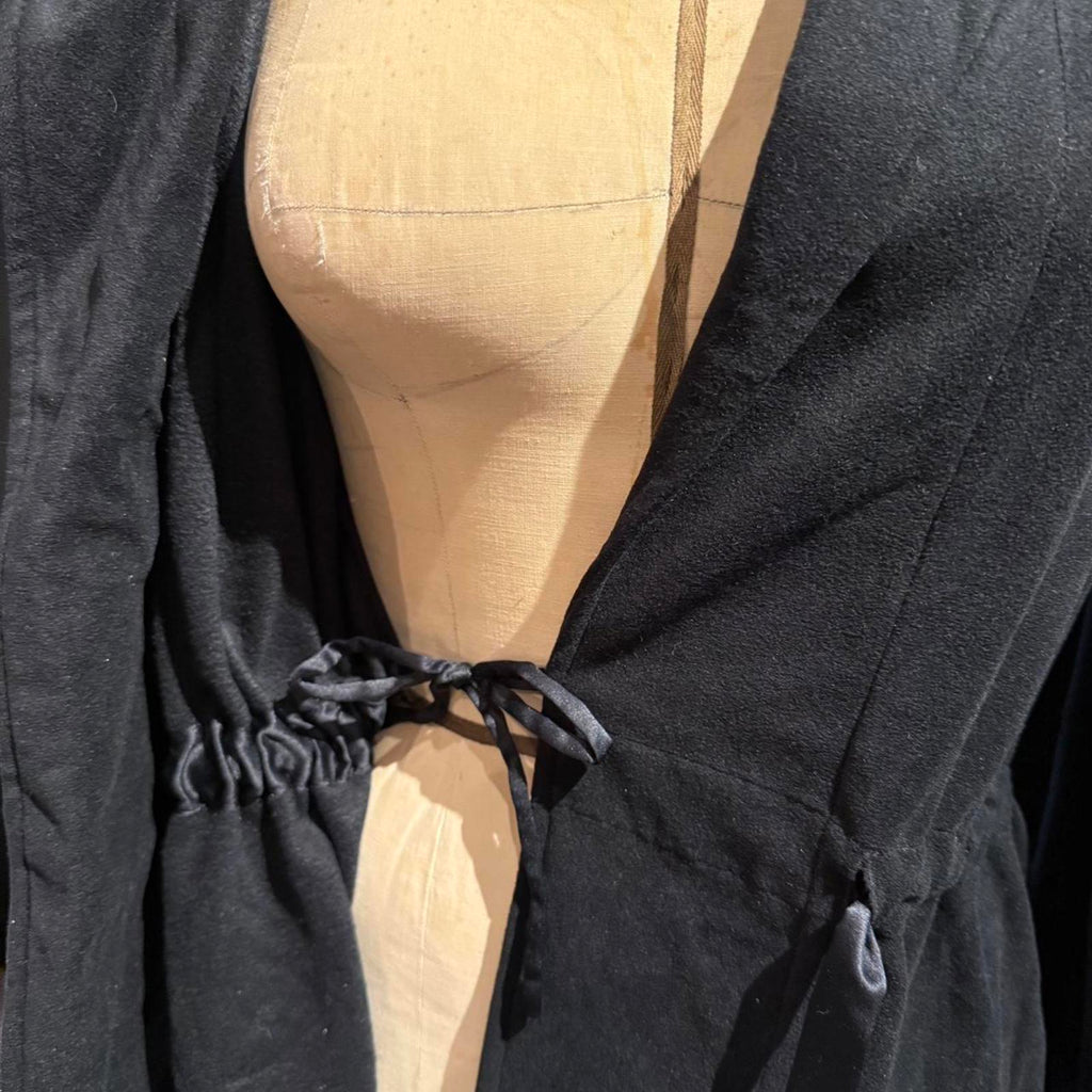 Ralph Lauren Black Velvet Belted Jacket