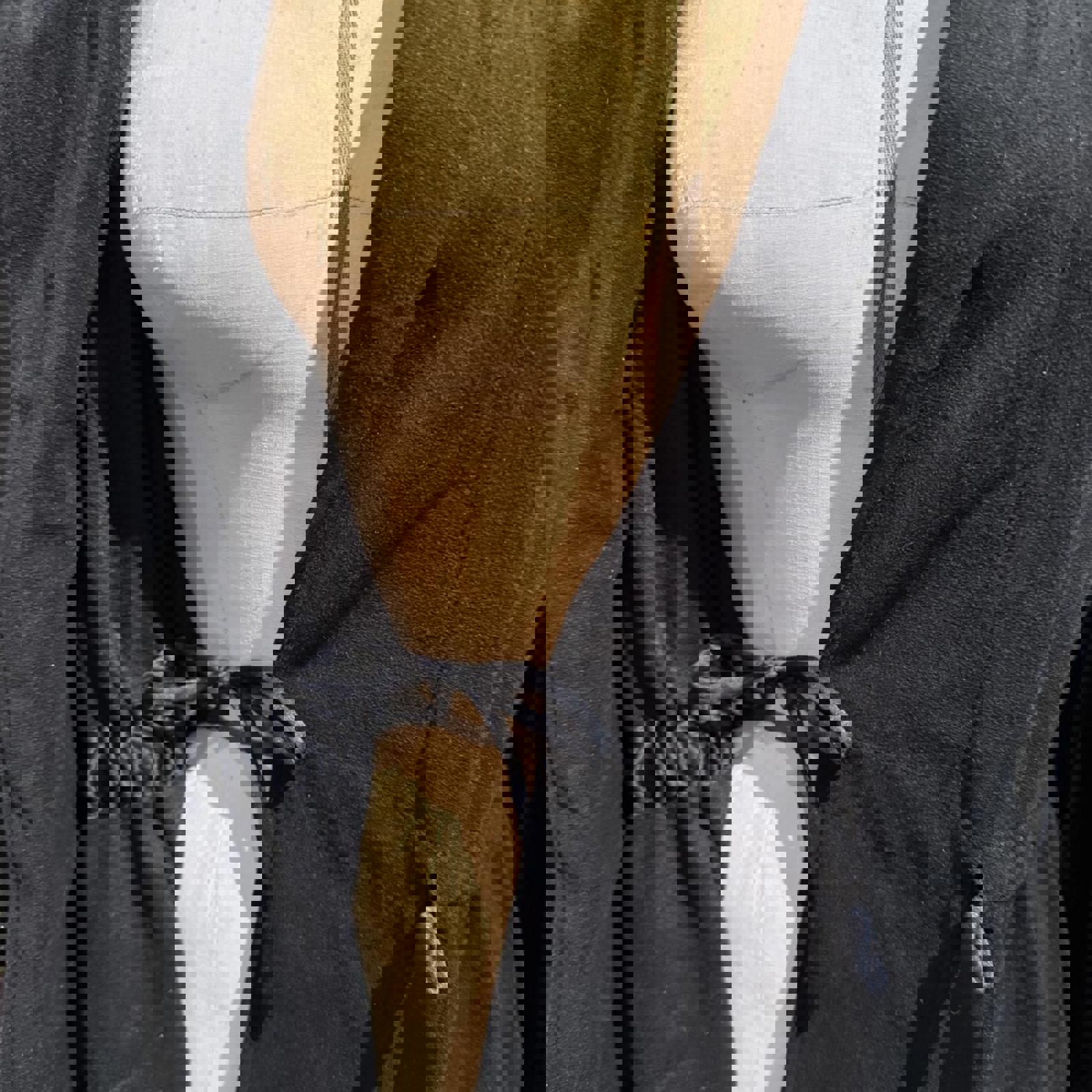 Ralph Lauren Black Velvet Belted Jacket