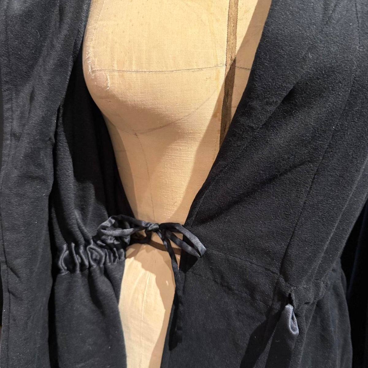 Ralph Lauren Black Velvet Belted Jacket