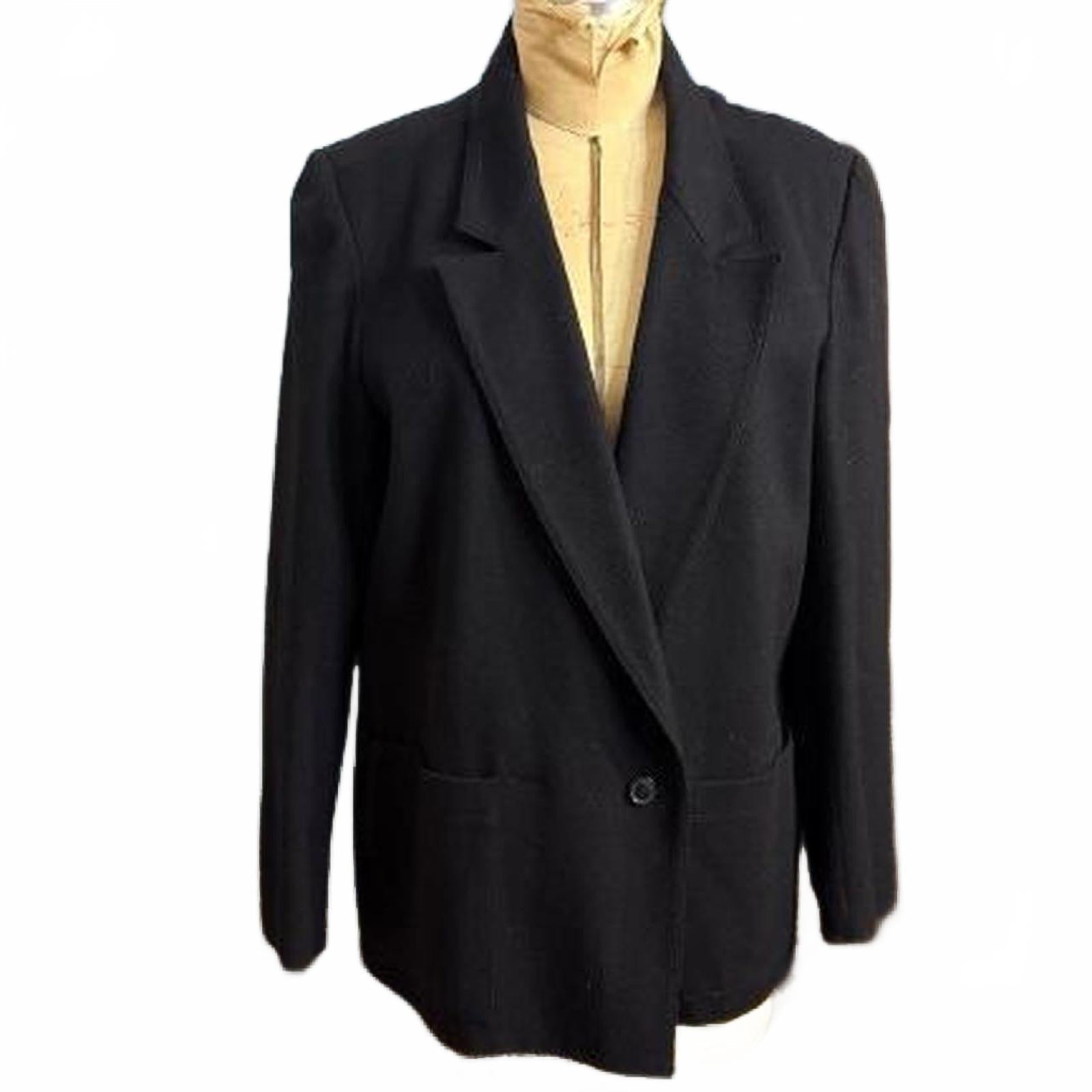 Jack Winter Black Wool Blazer