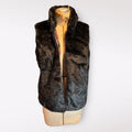 Diane Von Furstenberg Black Faux Fur Vest