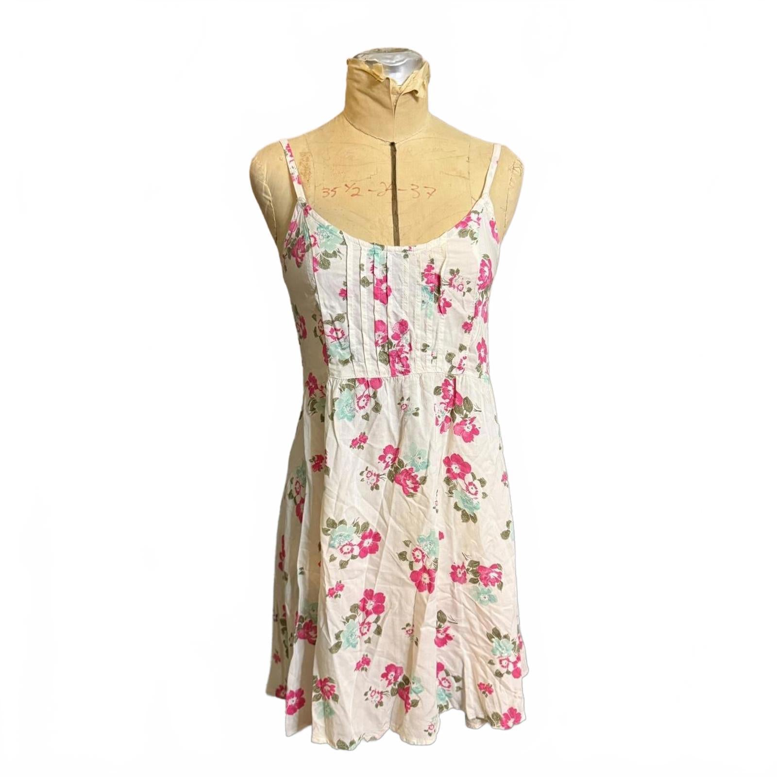 Hollister Co. Floral Dress with Lace Up Back