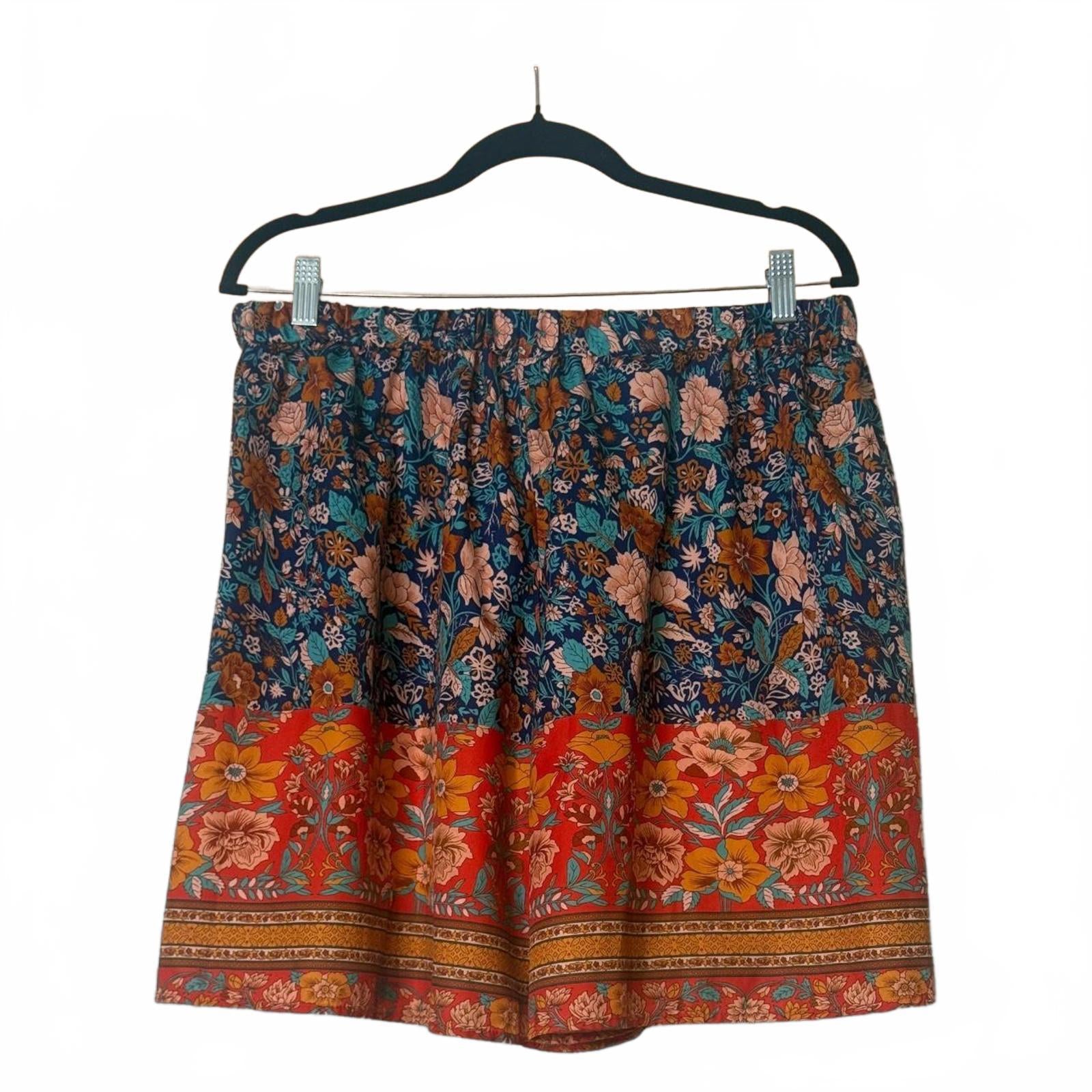 Vibrant Multicolored Floral Shorts