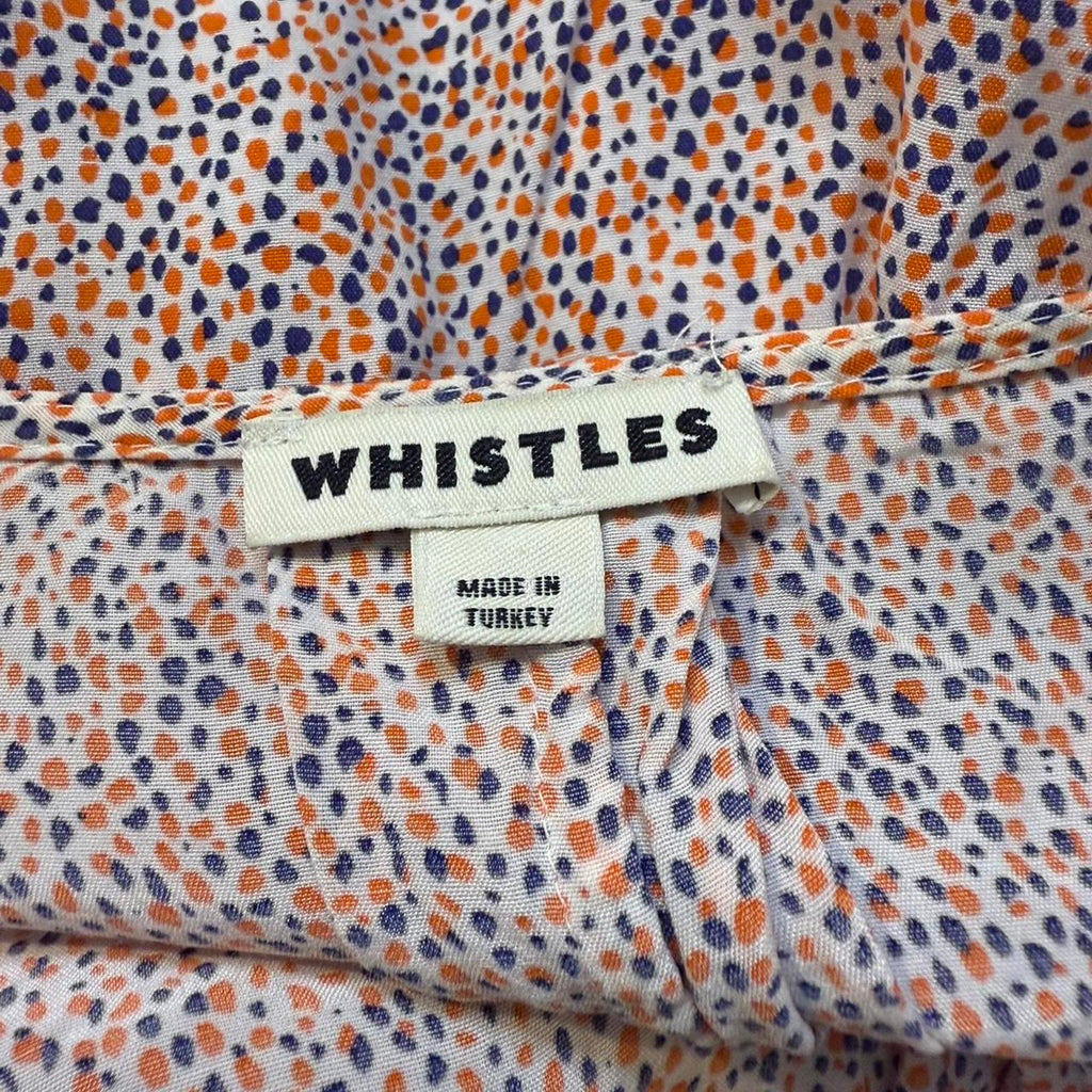 Whistles Printed V-Neck Short Sleeve Dress