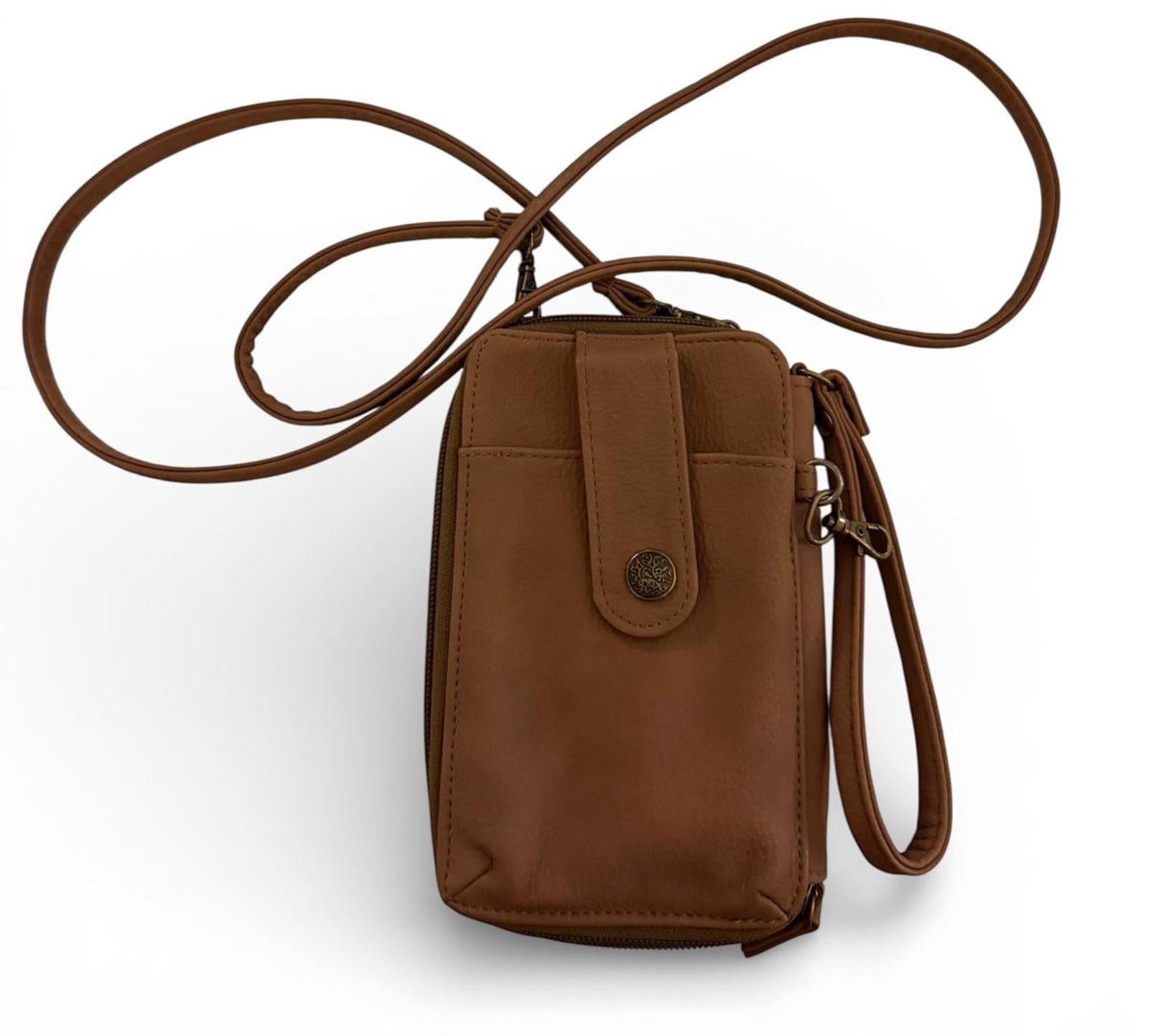 Brown Crossbody Wallet Purse