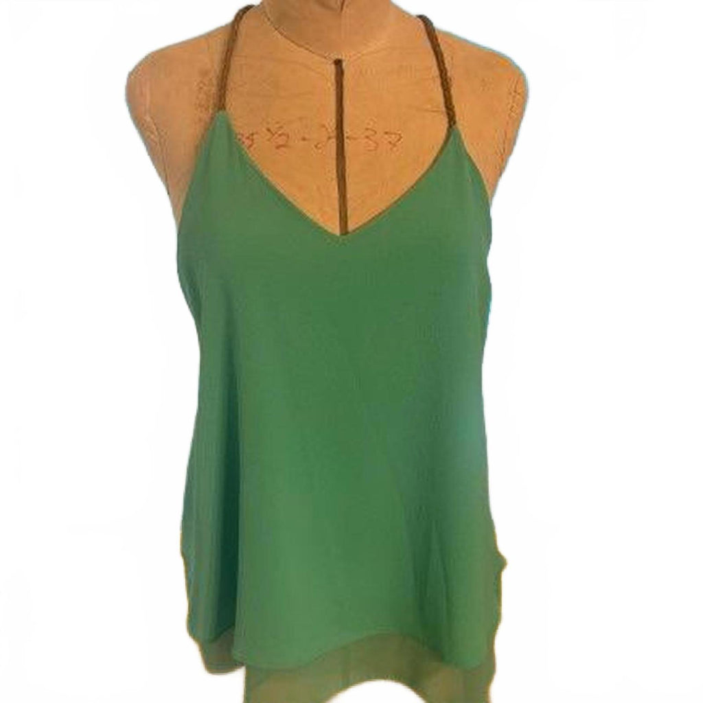 Sweet Wanderer Green Cami Top