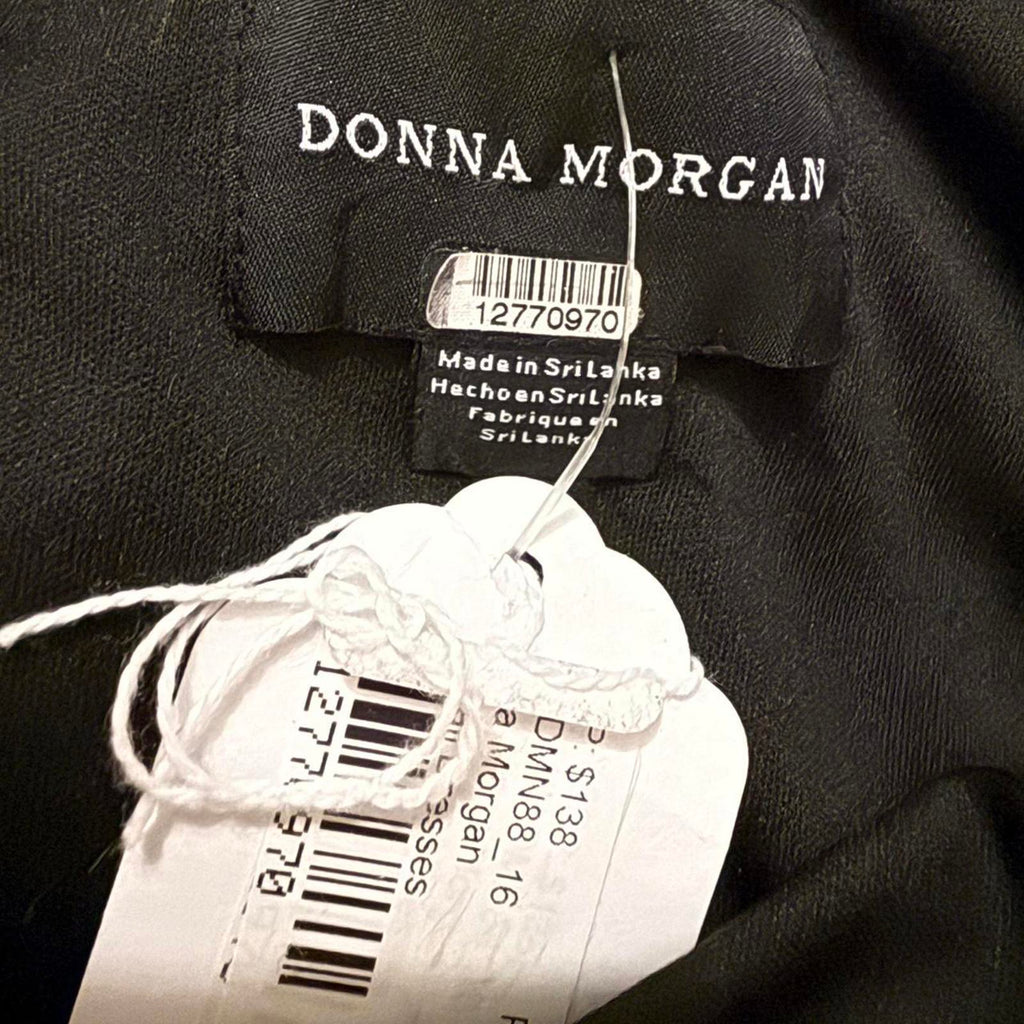 Donna Morgan Black and Purple Maxi Dress