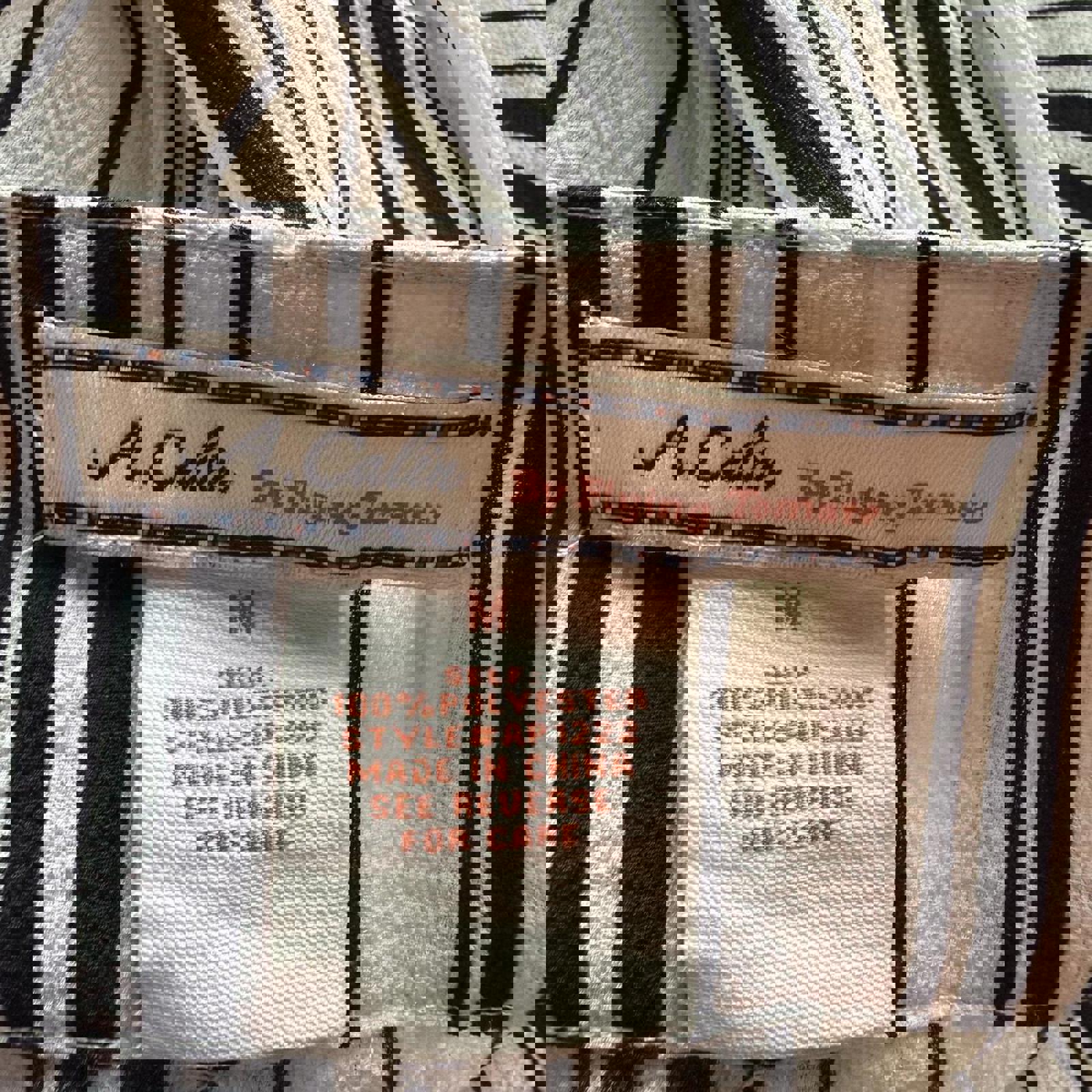 A. Calin by Flying Tomato Striped Wide-Leg Pants