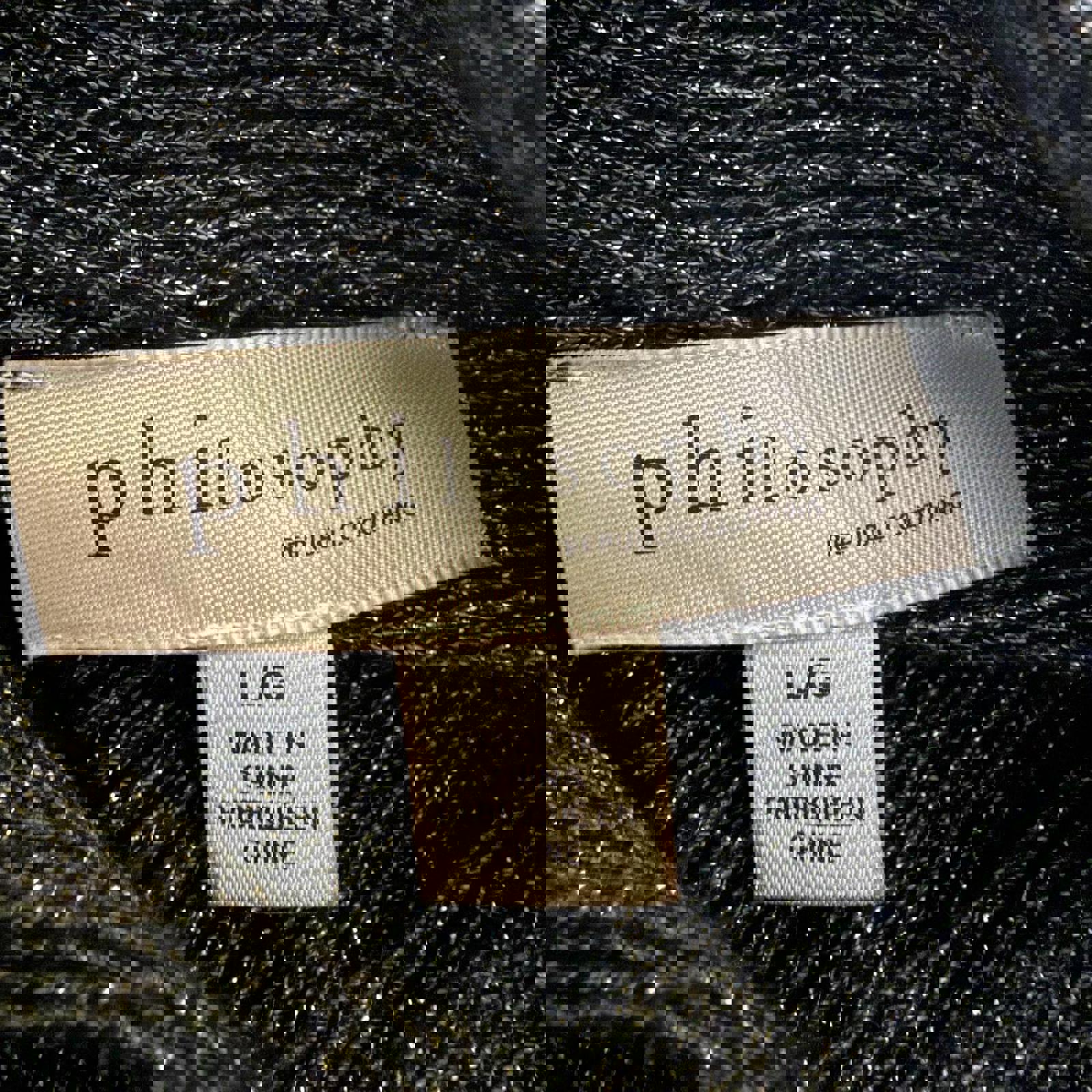 Philosophy Republic Clothing Metallic Knit Sweater