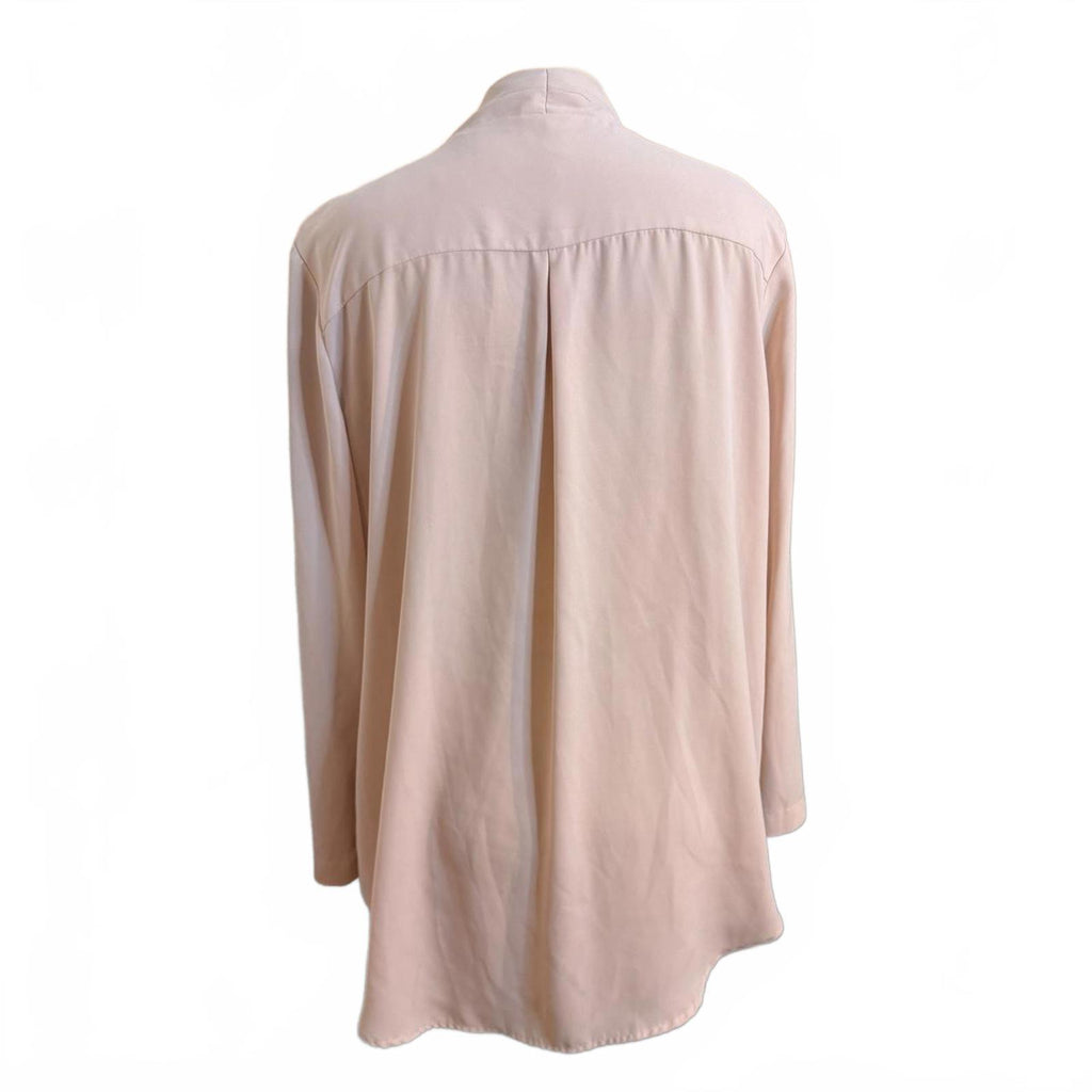 Pink Silk Blouse Size L
