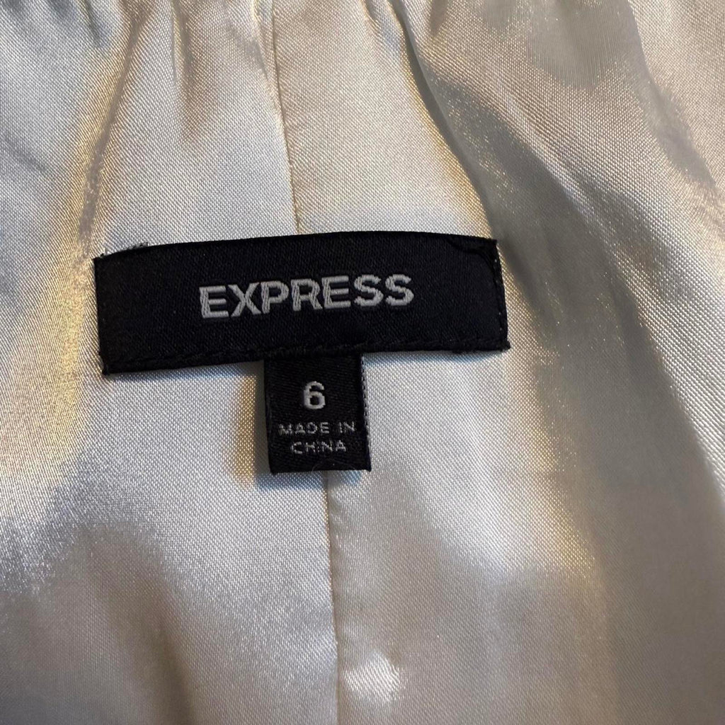 Express Black and Cream Mini Dress Size 6