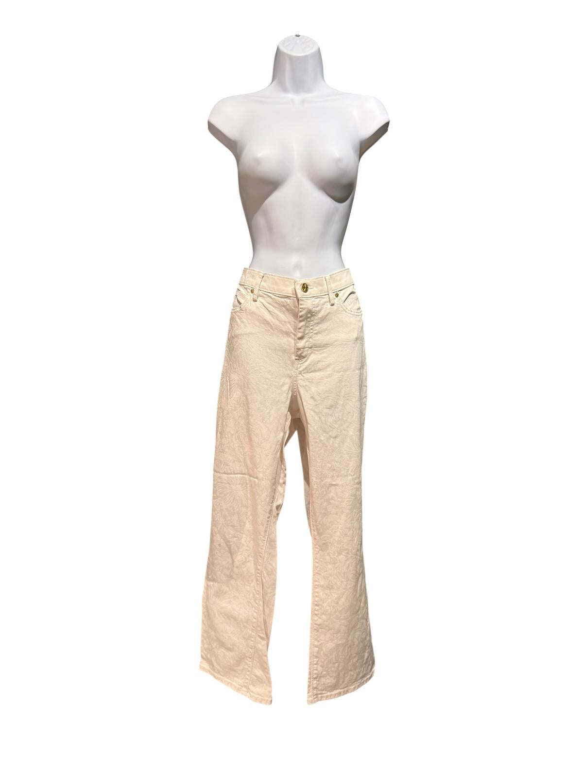 Lilly Pulitzer Cream Wide Leg Jeans