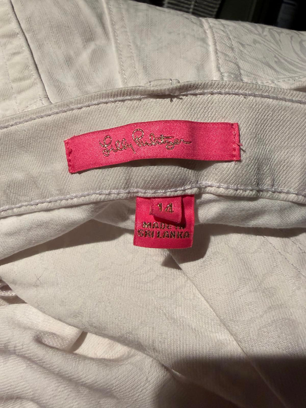 Lilly Pulitzer Cream Wide Leg Jeans