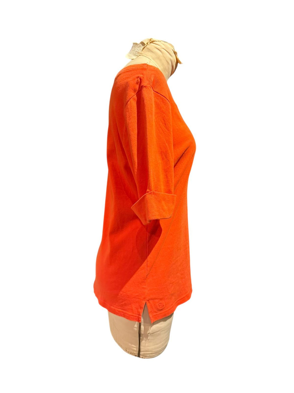 Ralph Lauren Orange 3/4 Sleeve Casual Top