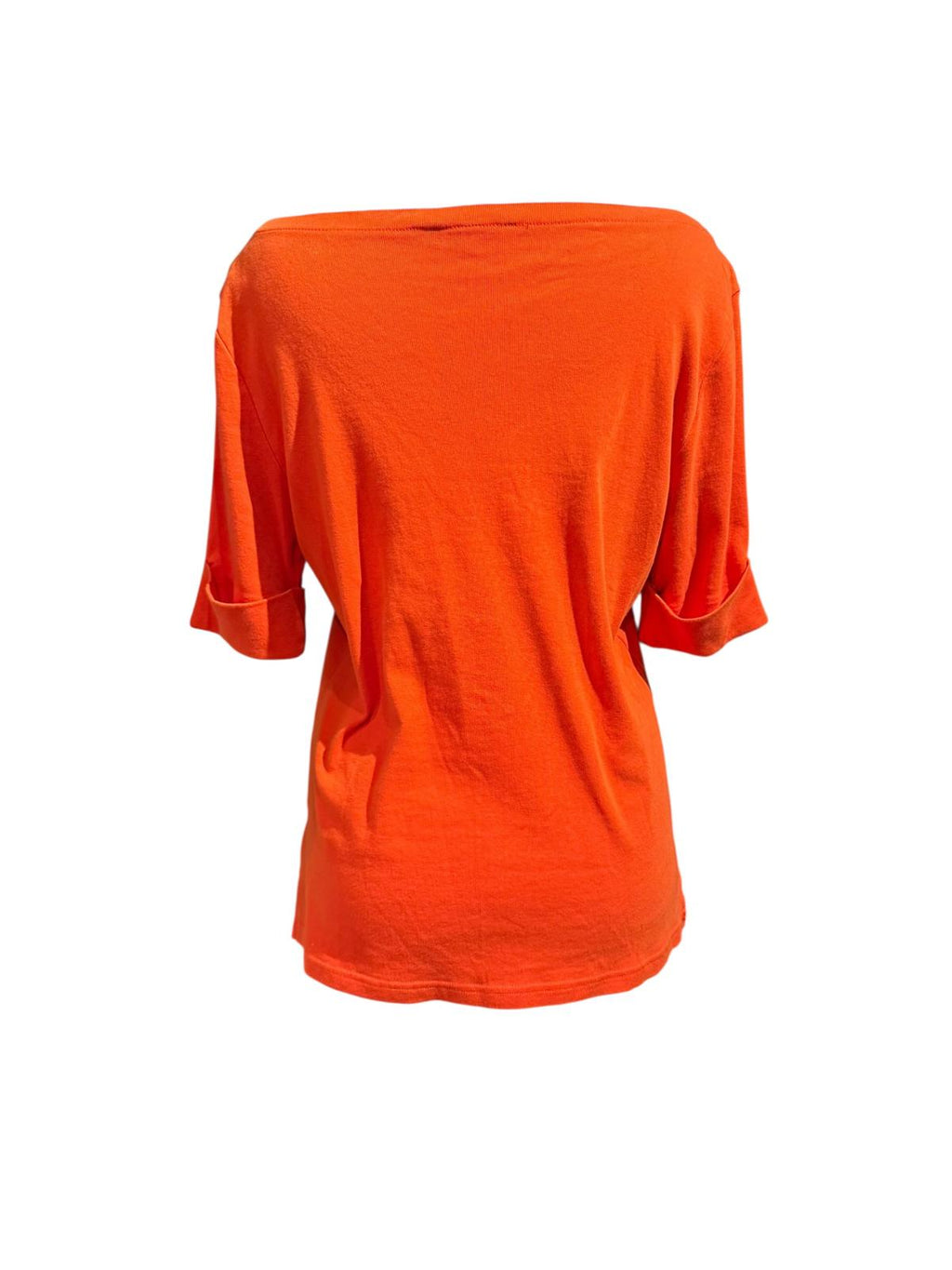 Ralph Lauren Orange 3/4 Sleeve Casual Top