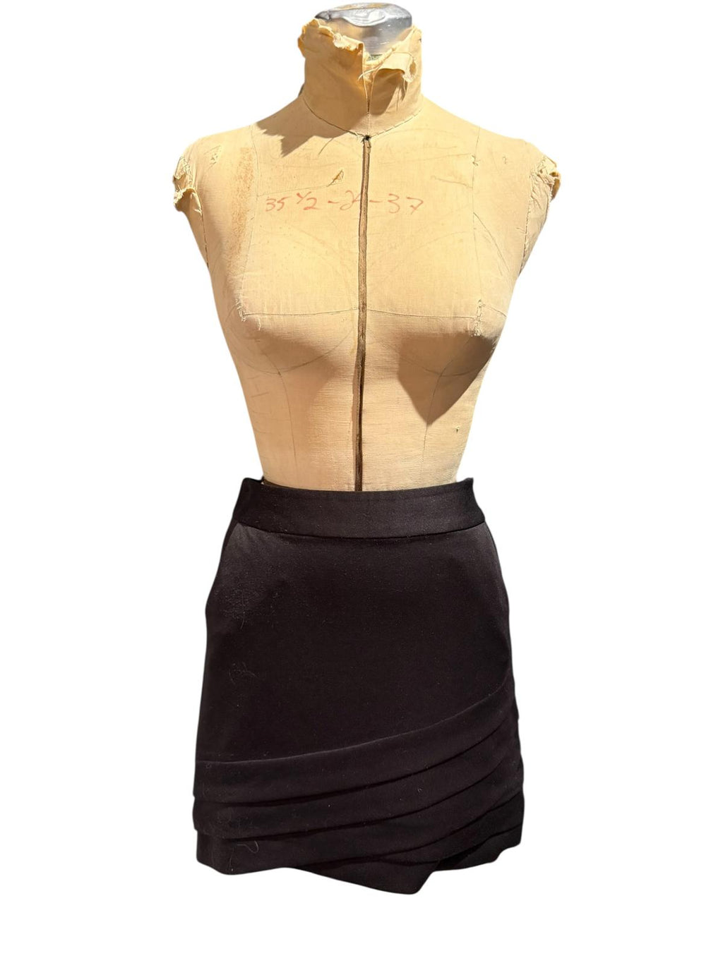 WE Black Mini Skirt with Layered Hem Detail