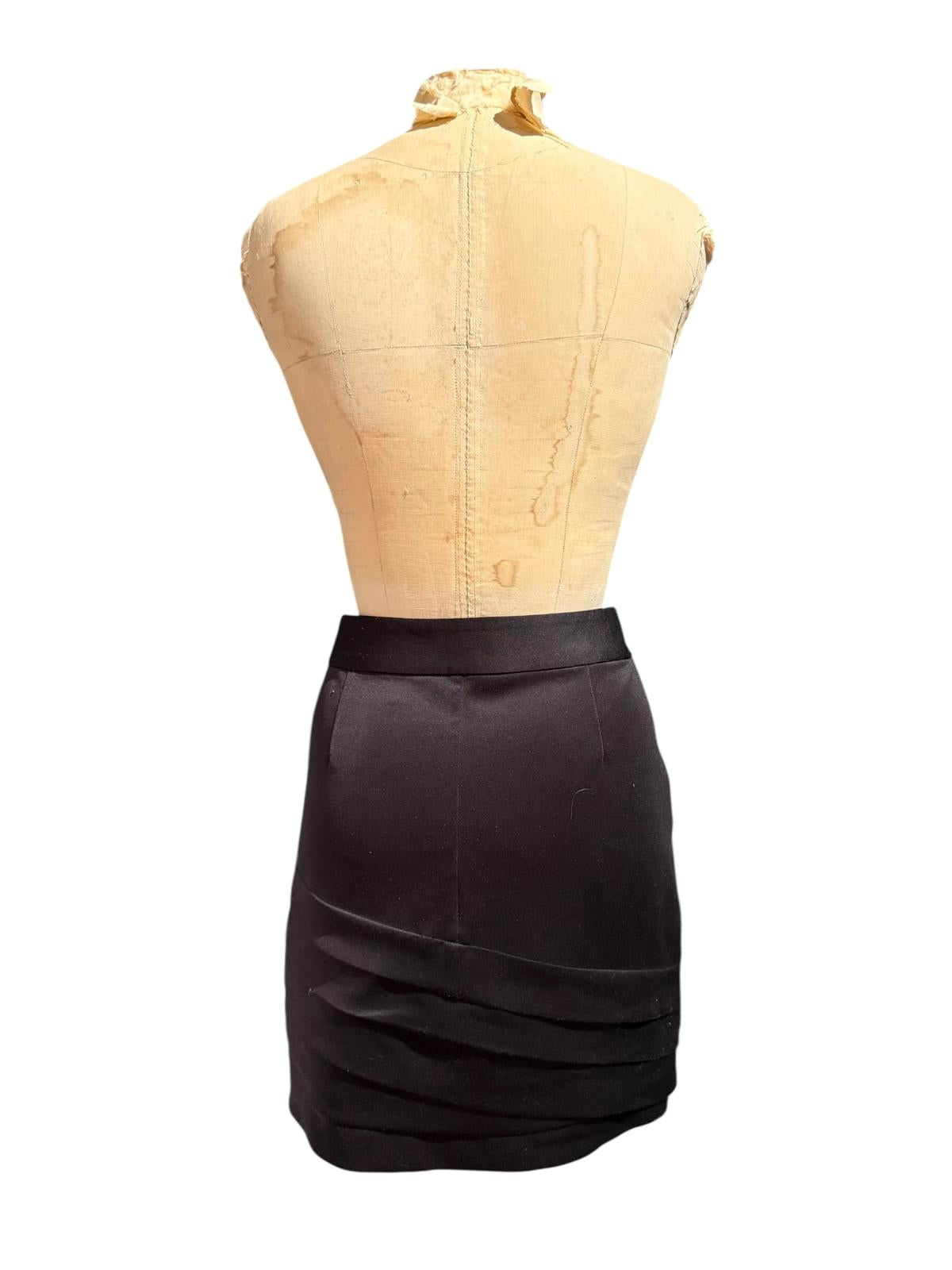 WE Black Mini Skirt with Layered Hem Detail