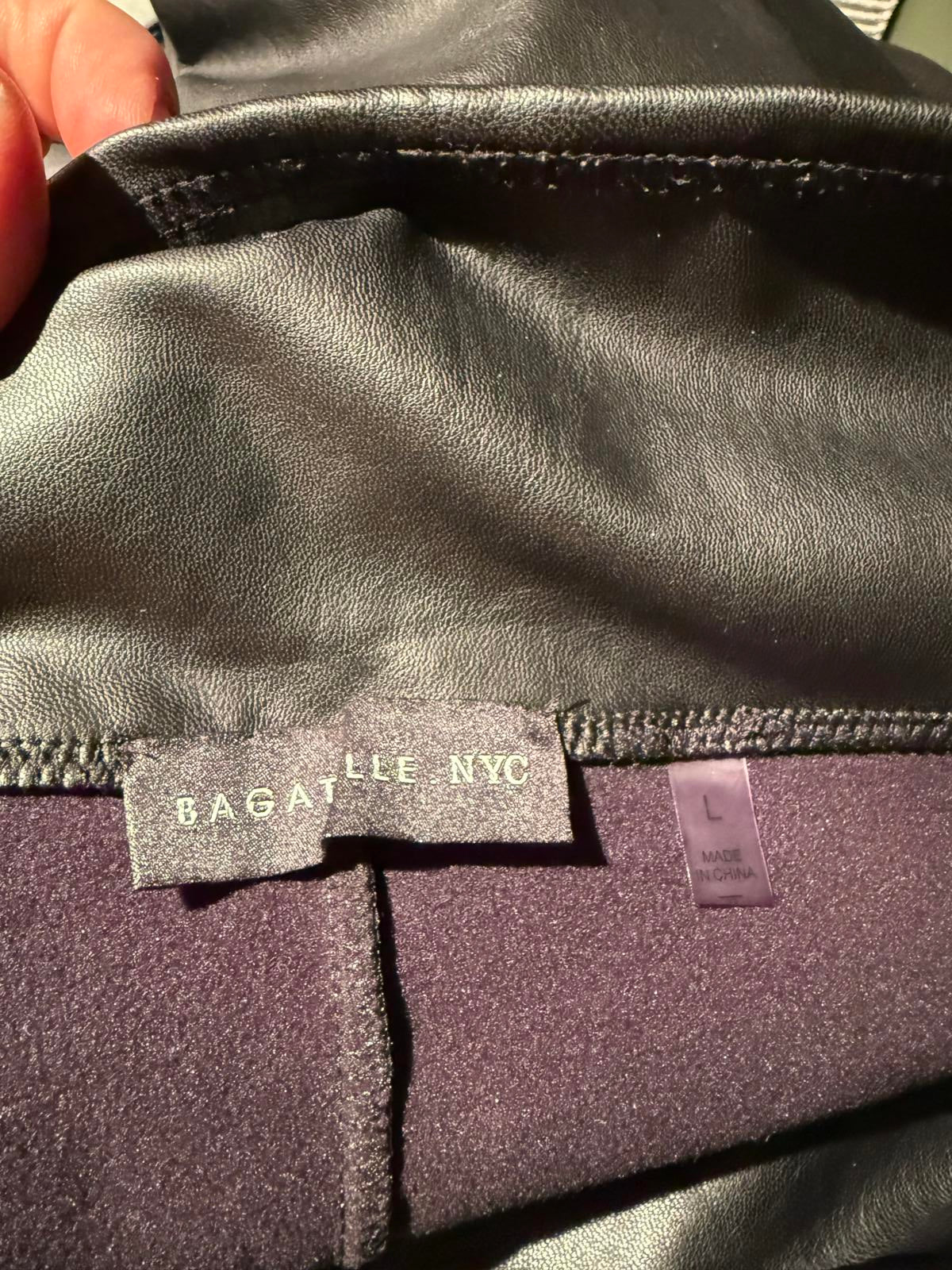 Bagatelle NYC Black Faux Leather High Waist Pants