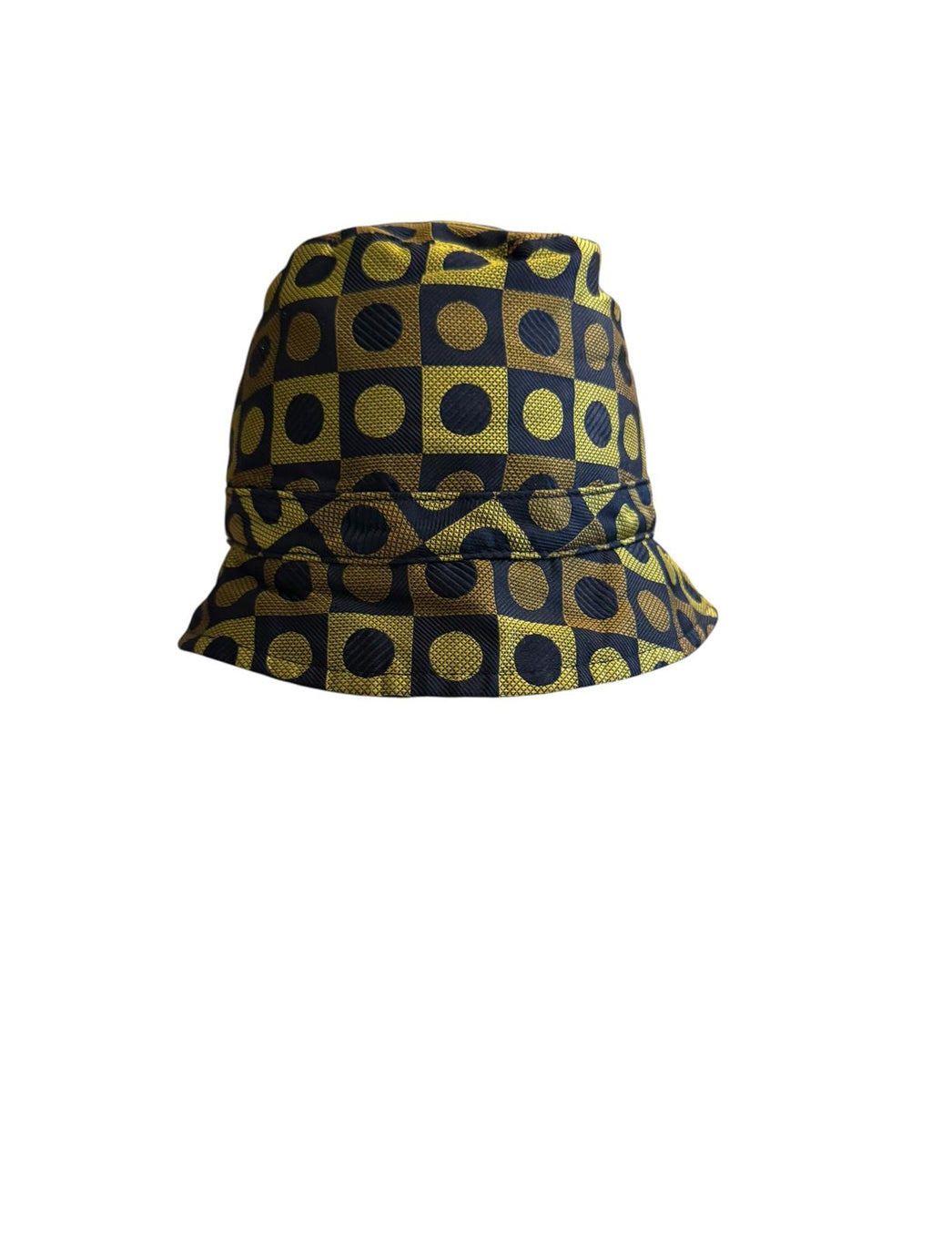 Club Monaco Vintage Style Bucket Hat with Geometric Pattern