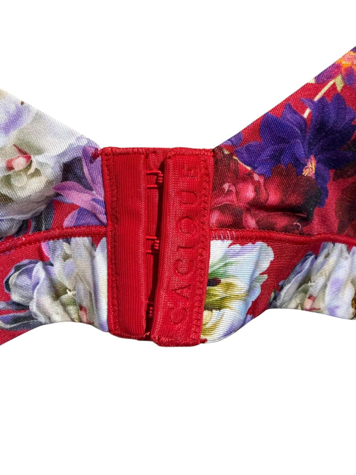 Cacique Comfort Bliss Floral Print Full Coverage Bra Size 42C